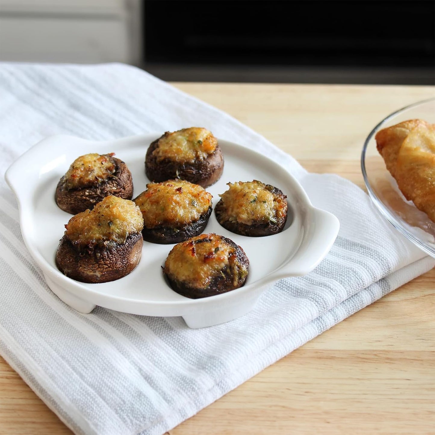 Escargot Ceramic White Baking Dish