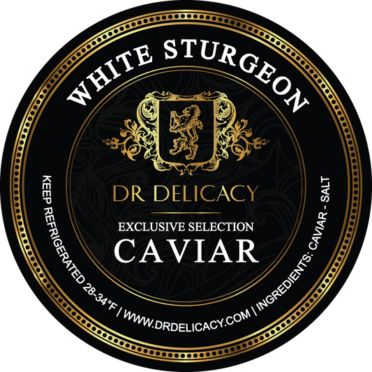 Caviar de esturión blanco