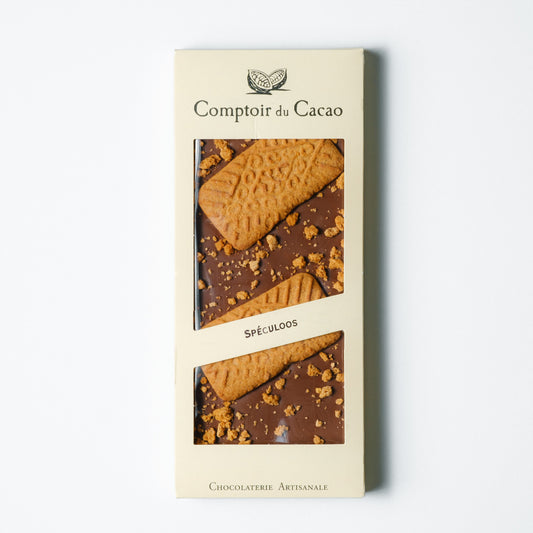 Milk Chocolate Bar with Speculoos Cookies