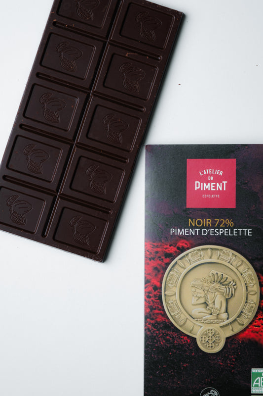 72% Dark Chocolate with Espelette Pepper