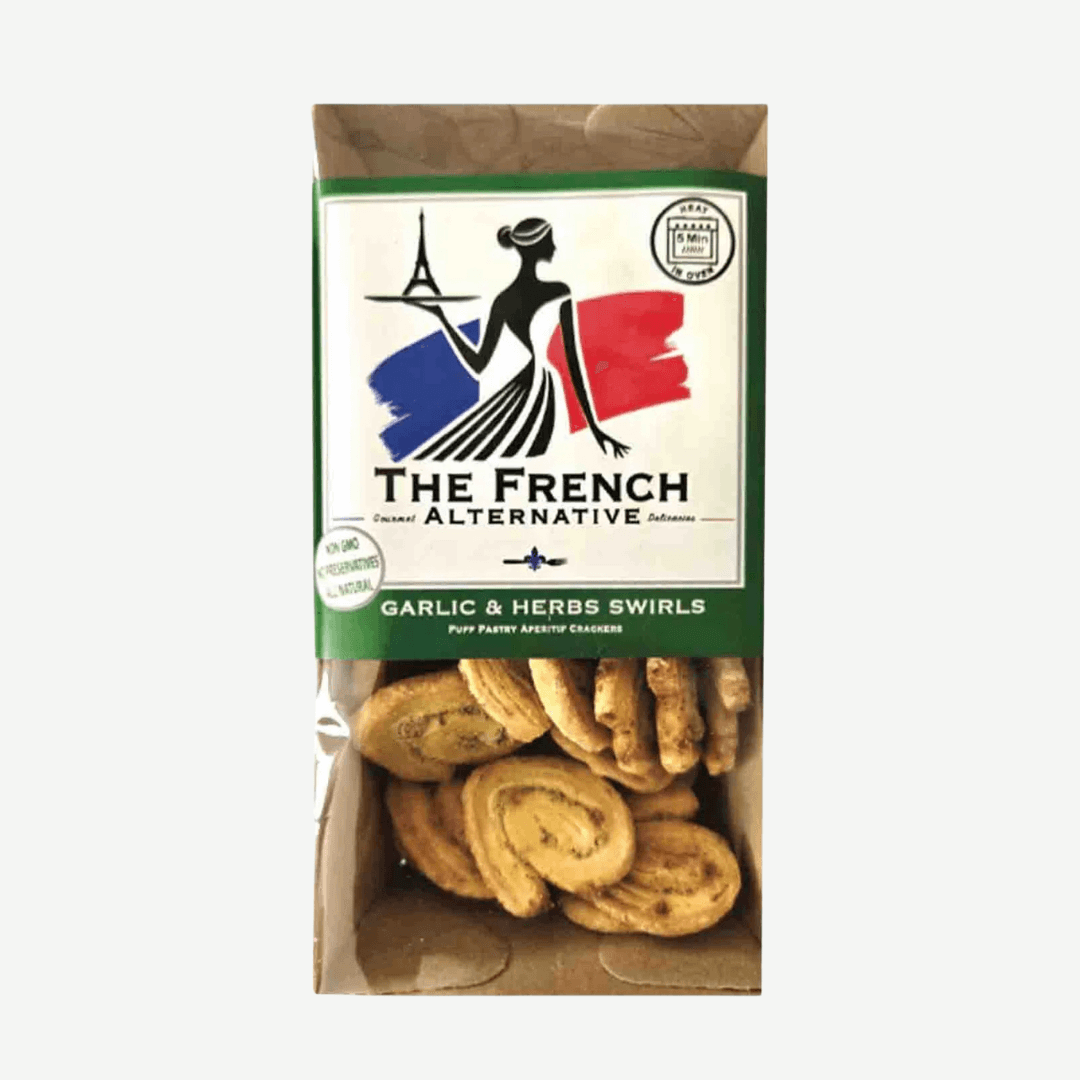 Garlic & Parsley Swirl Crackers - DR Delicacy