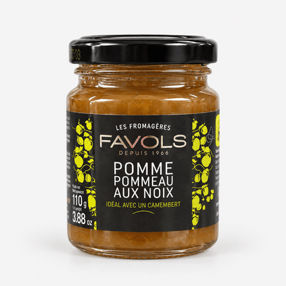 Favols Jam for Cheeses – French Fruit Preserves Apple and Walnut flavor in a jar.