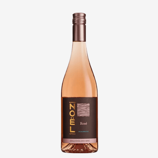 Gamay Rosé (Alcohol-free) from Domaine Noel, a medium-dry wine with vibrant strawberry and currant aromas.