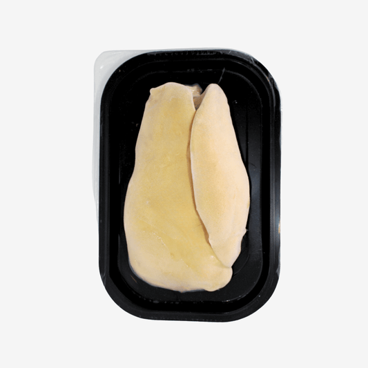 Superfrozen Deveined Duck Foie Gras in vacuum-packed tray ensuring optimal freshness and quality.