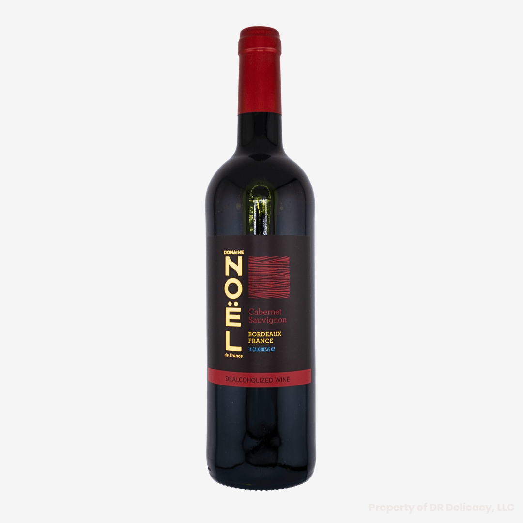 Médoc Cabernet Sauvignon (Alcohol-free) bottle with elegant design and bold labeling.