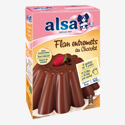 Mélange pour flan au chocolat français Alsa