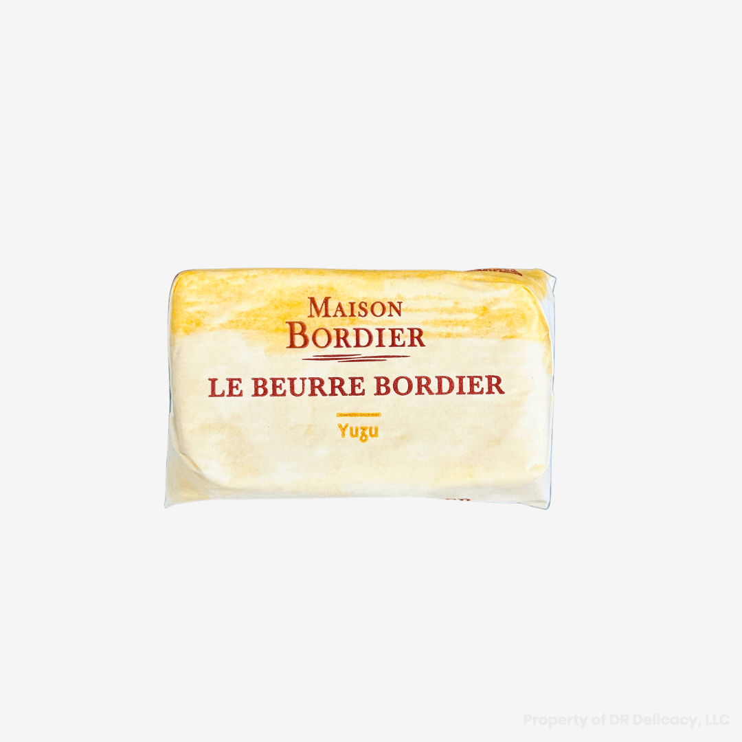 Le Beurre Bordier Yuzu Butter packaging with vibrant yuzu flavor for an aromatic culinary experience.